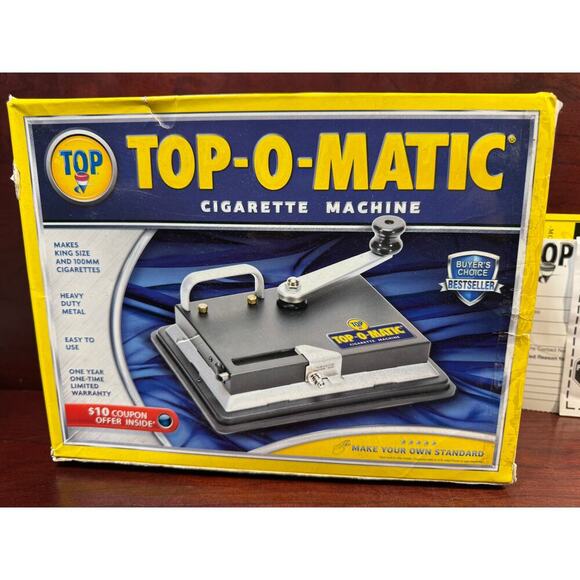 Top-O-Matic Best Cigarette Maker Tobacco Injector Machine Making King 100s 100mm - Picture 3 of 7